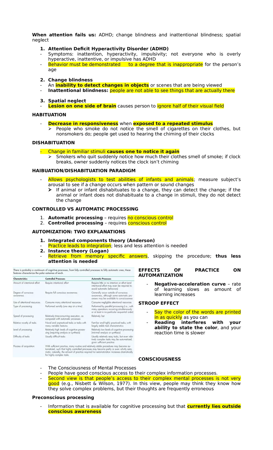 Lesson 5 Attention and Consciousness - Page 4