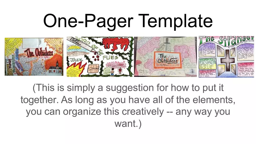 One-Pager Template - Page 1