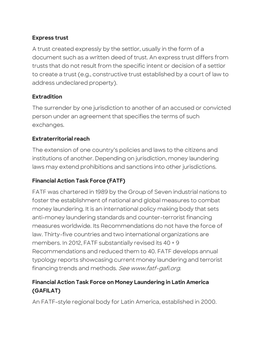 Anti-Money Laundering Glossary - Page 8