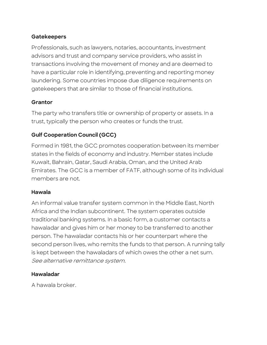 Anti-Money Laundering Glossary - Page 10