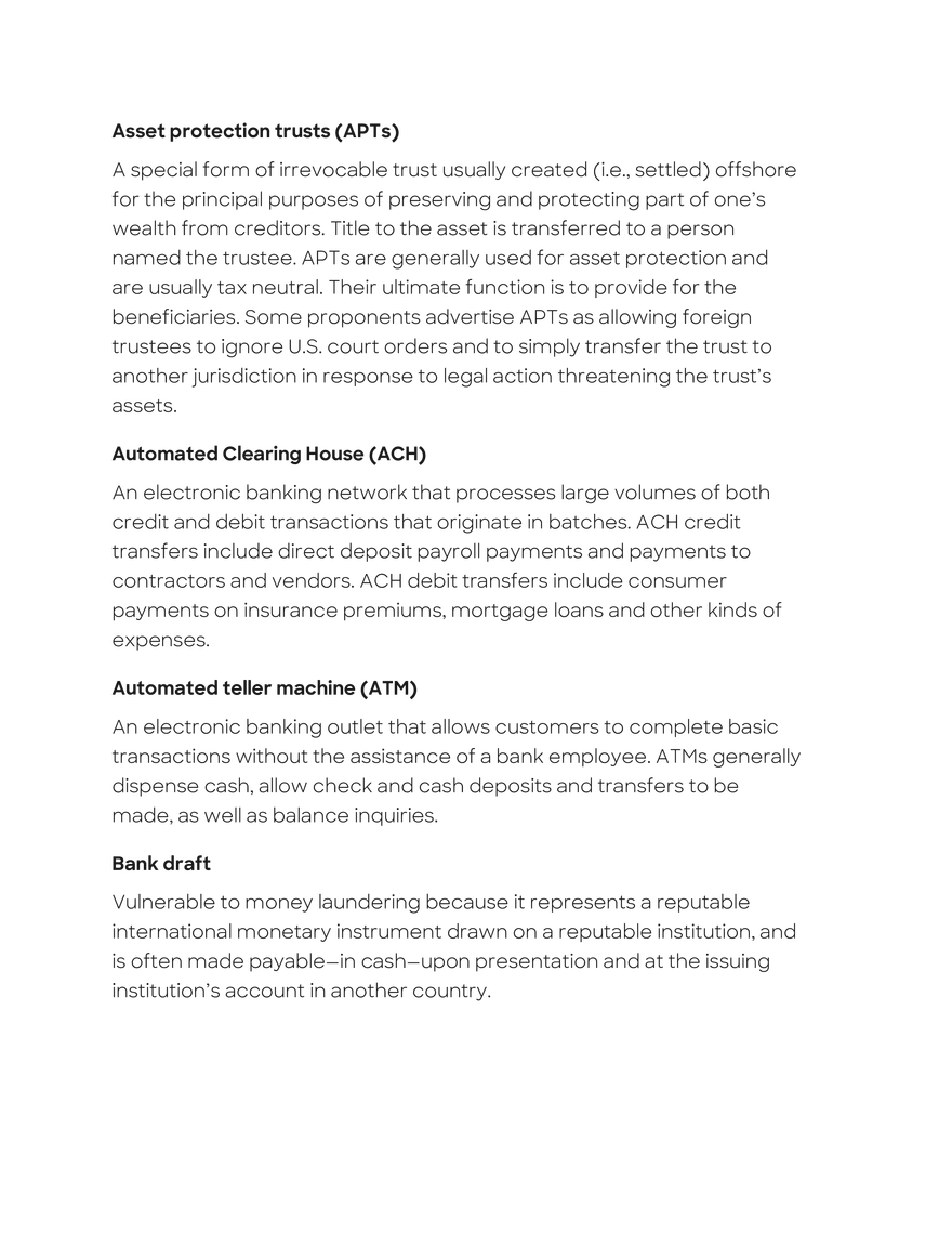 Anti-Money Laundering Glossary - Page 13