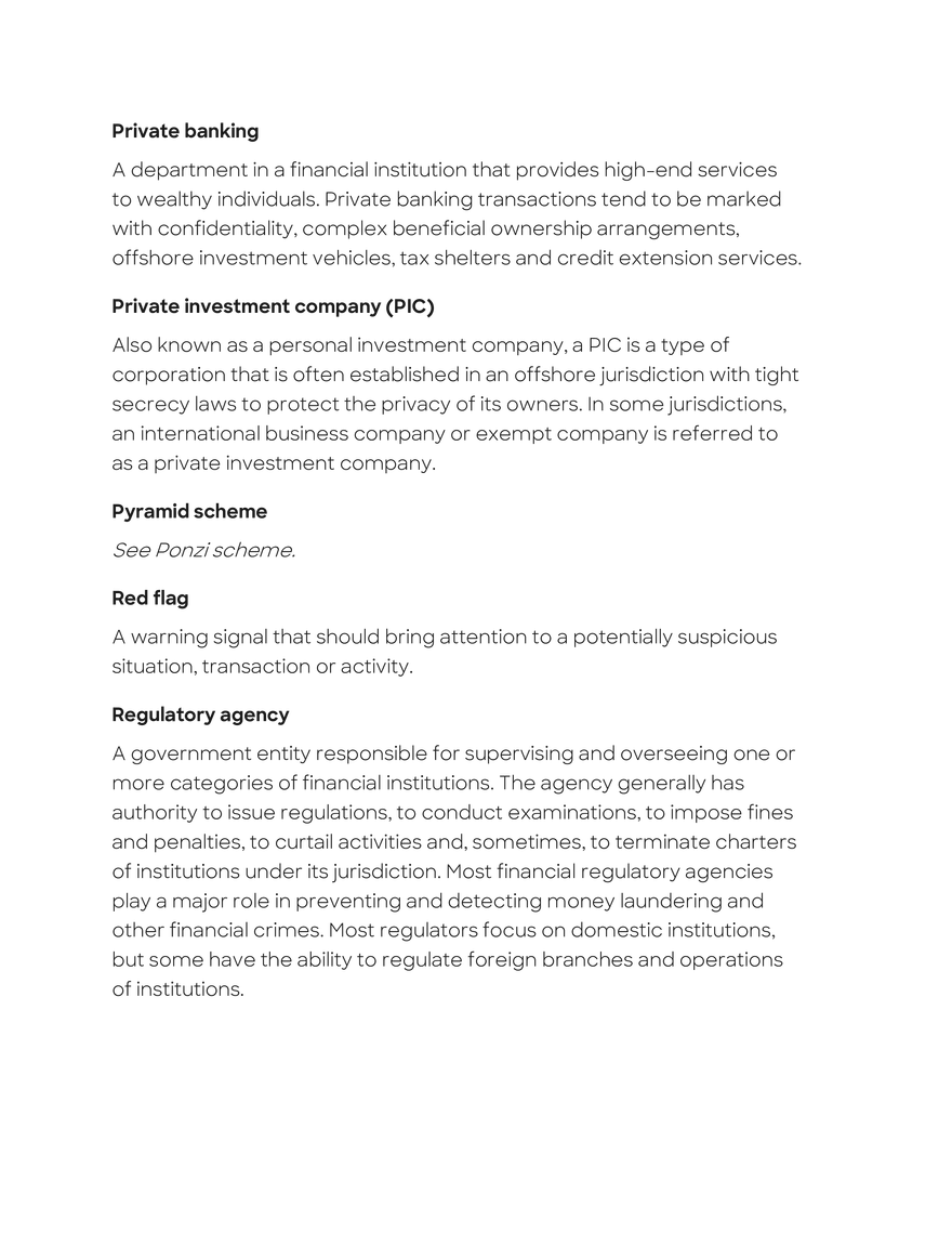 Anti-Money Laundering Glossary - Page 22