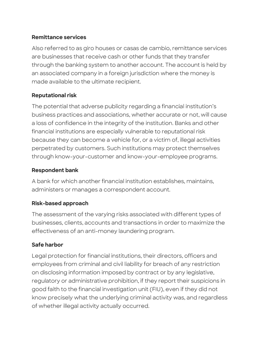 Anti-Money Laundering Glossary - Page 23