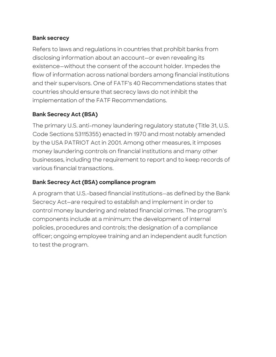 Anti-Money Laundering Glossary - Page 24