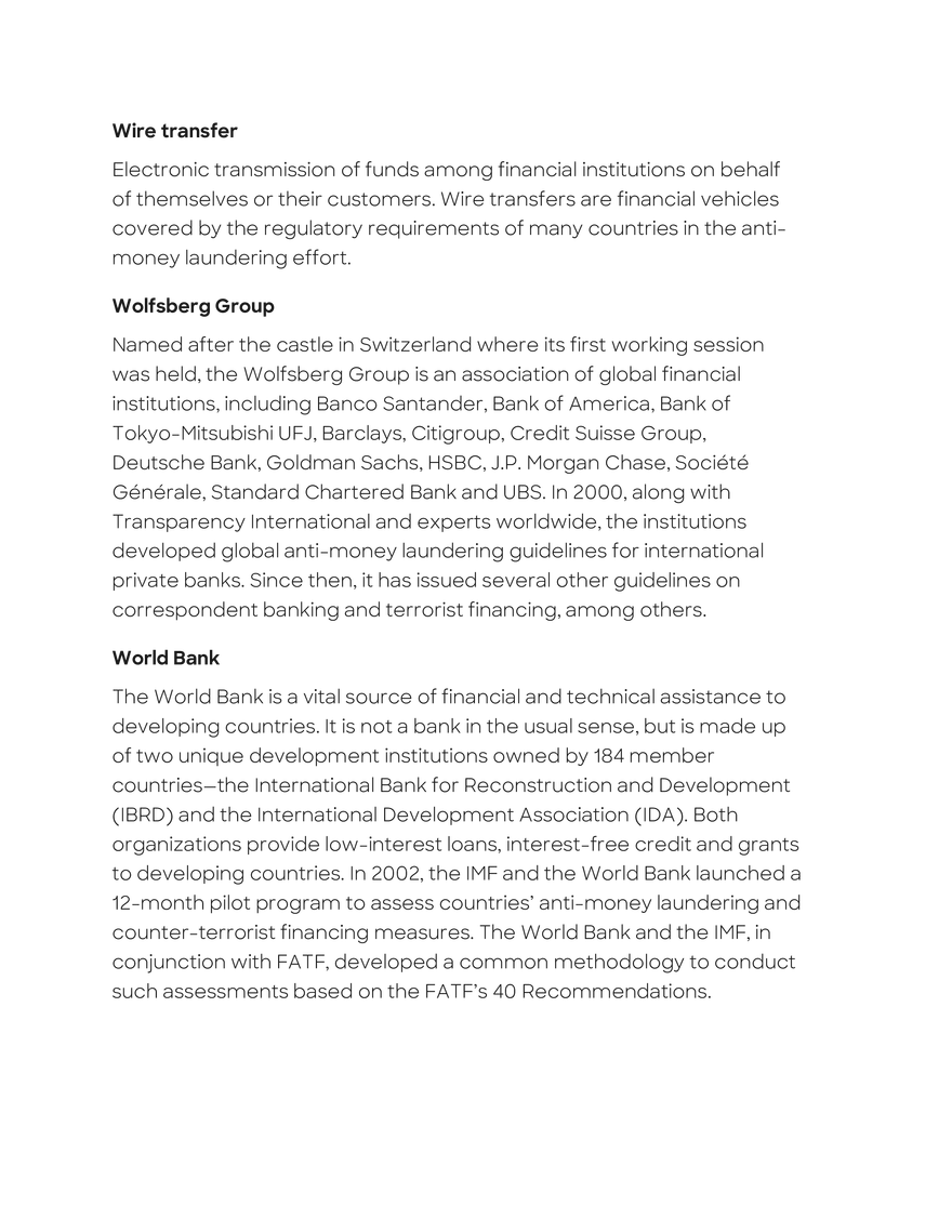 Anti-Money Laundering Glossary - Page 31