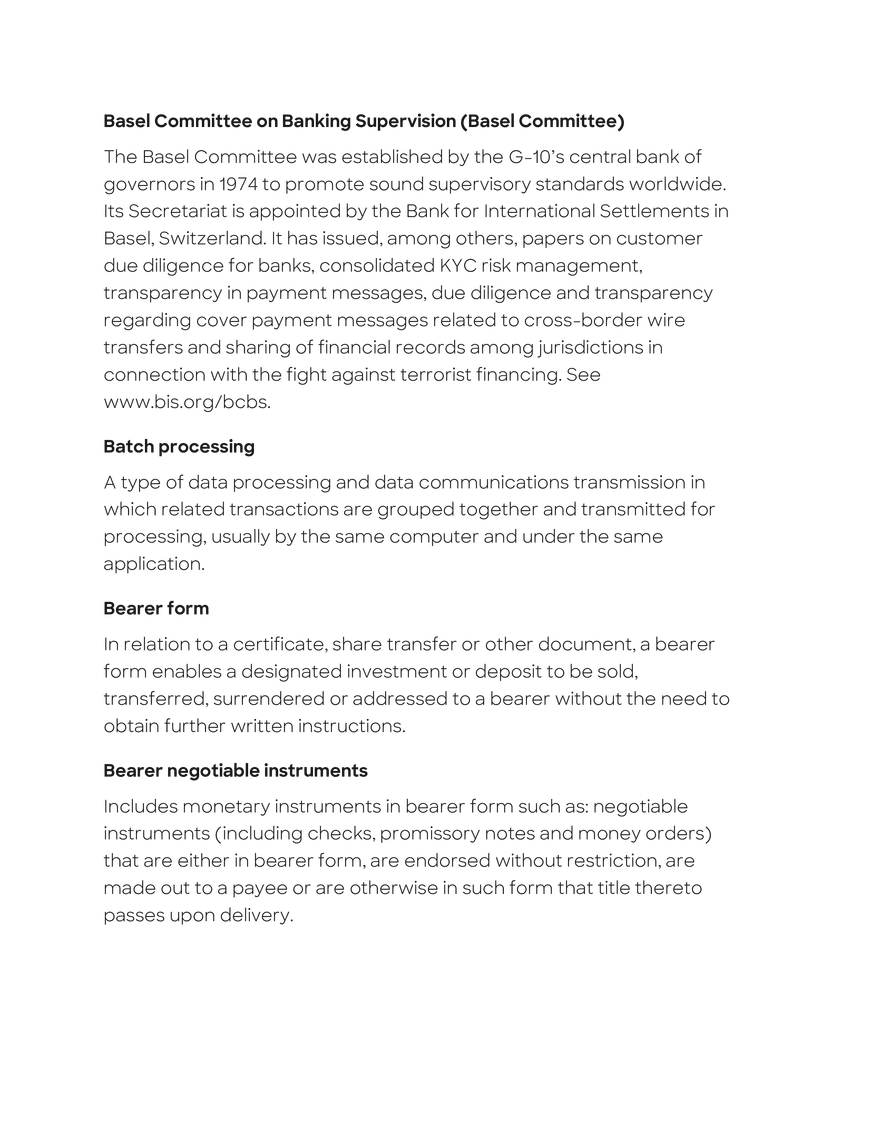 Anti-Money Laundering Glossary - Page 32