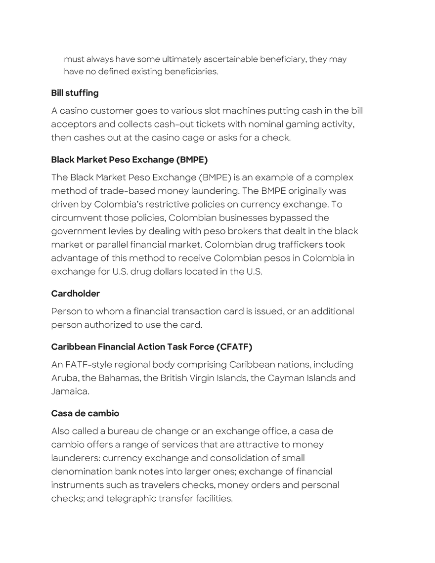 Anti-Money Laundering Glossary - Page 34