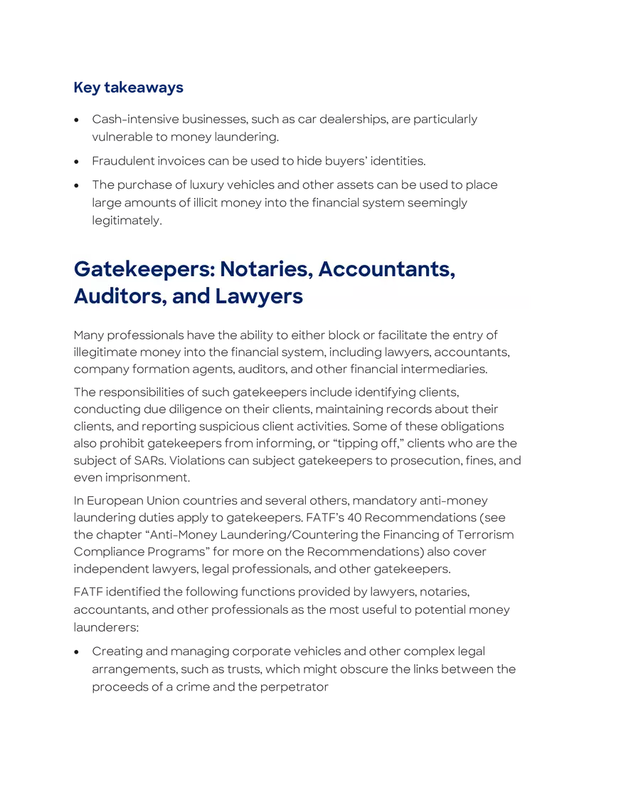 Nonfinancial Businesses and Professions - Page 12