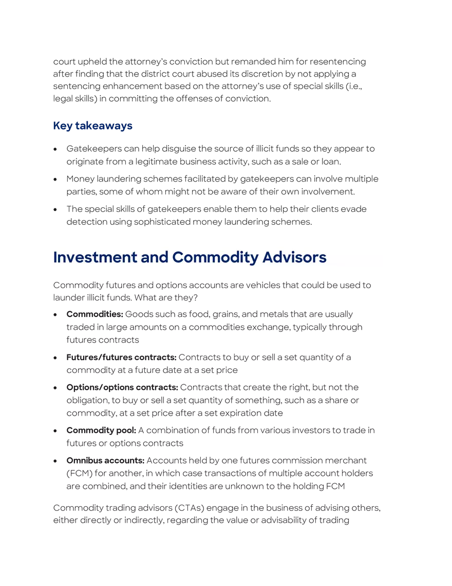 Nonfinancial Businesses and Professions - Page 20