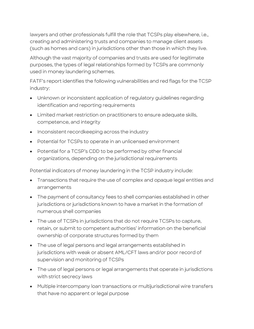 Nonfinancial Businesses and Professions - Page 23