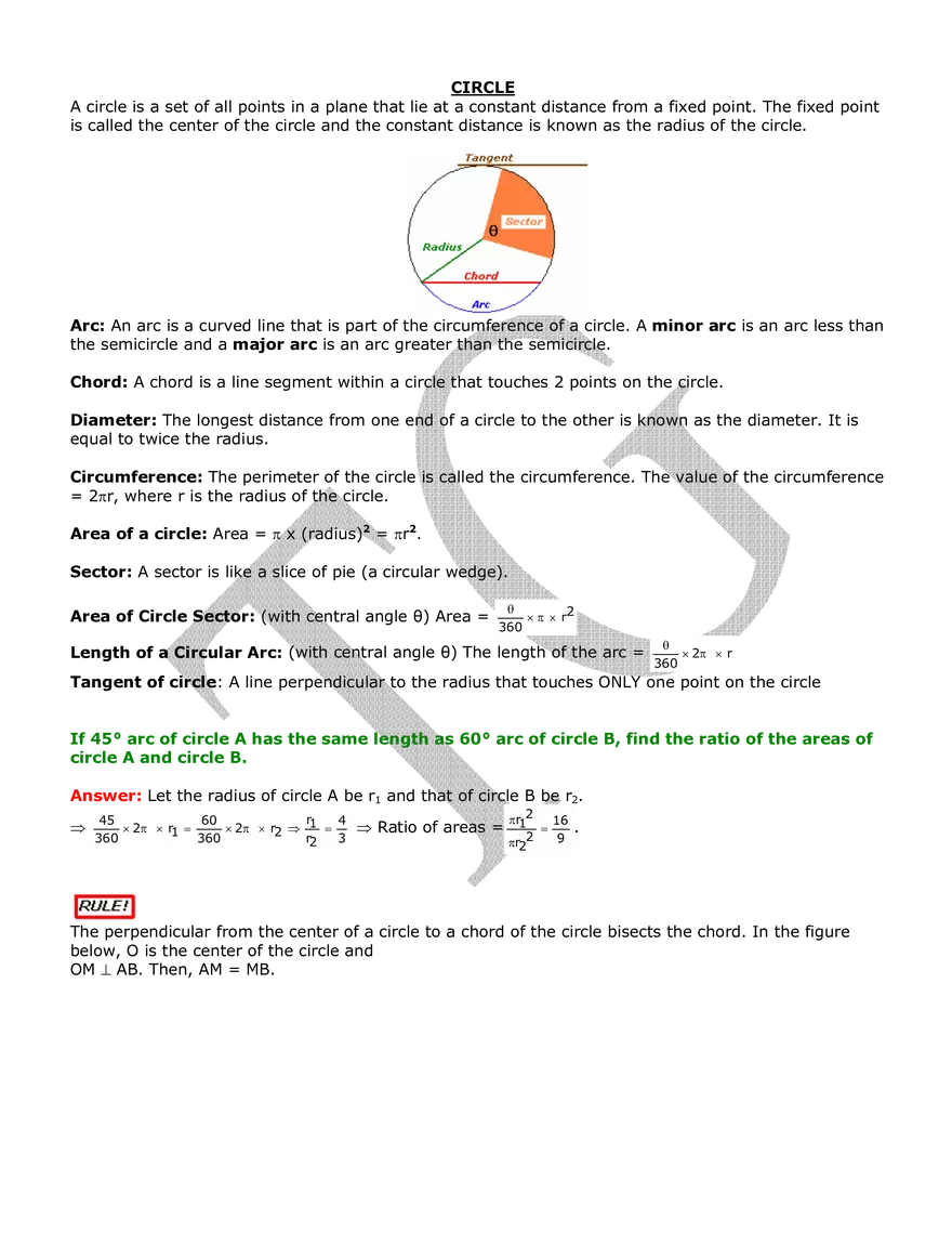 Circle Educational Materials - Page 1