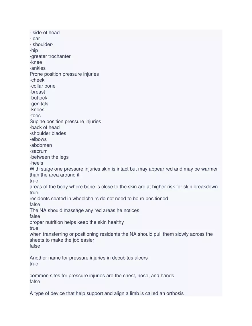 CNA Chapter 6 Exam - Page 14