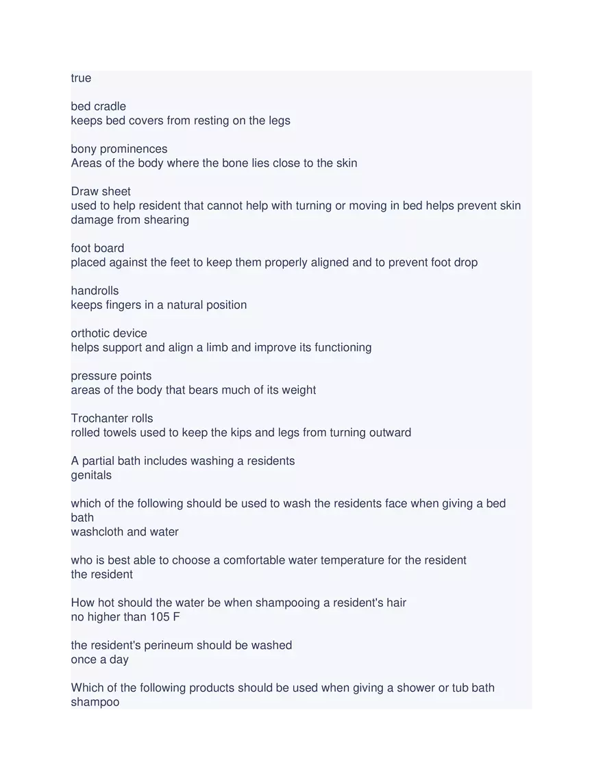 CNA Chapter 6 Exam - Page 15