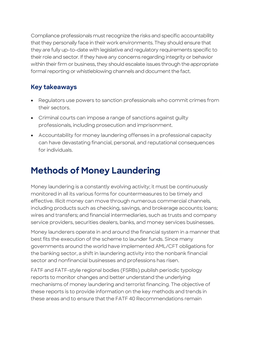 Risks and Methods of Money Laundering and Terrorist Financing Overview - Page 10