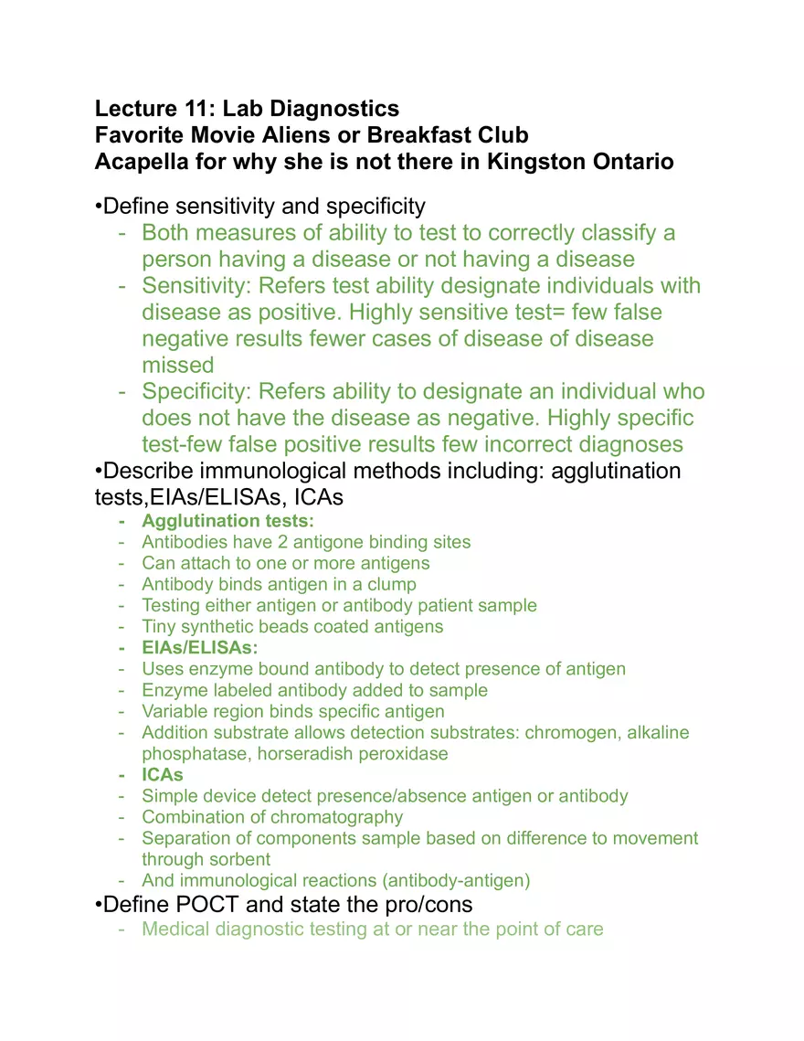 Microbiology Exam 3 Study Guide - Page 1
