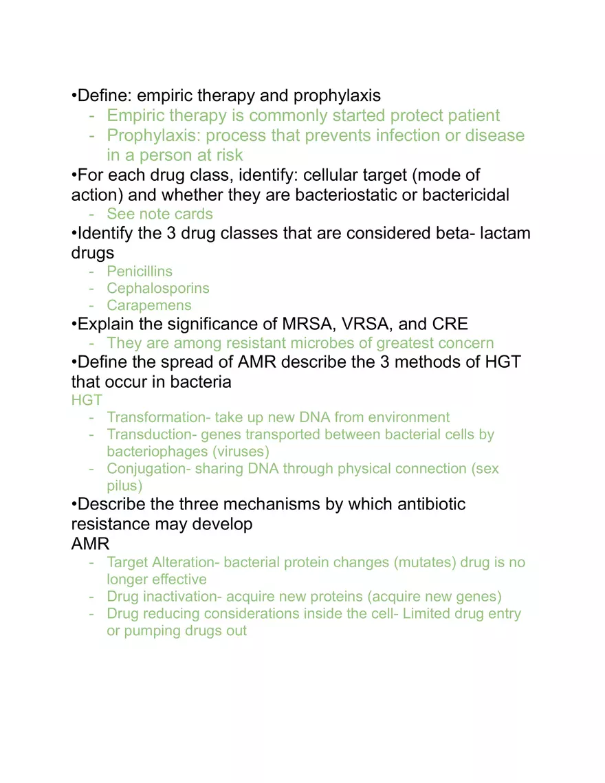 Microbiology Exam 3 Study Guide - Page 3