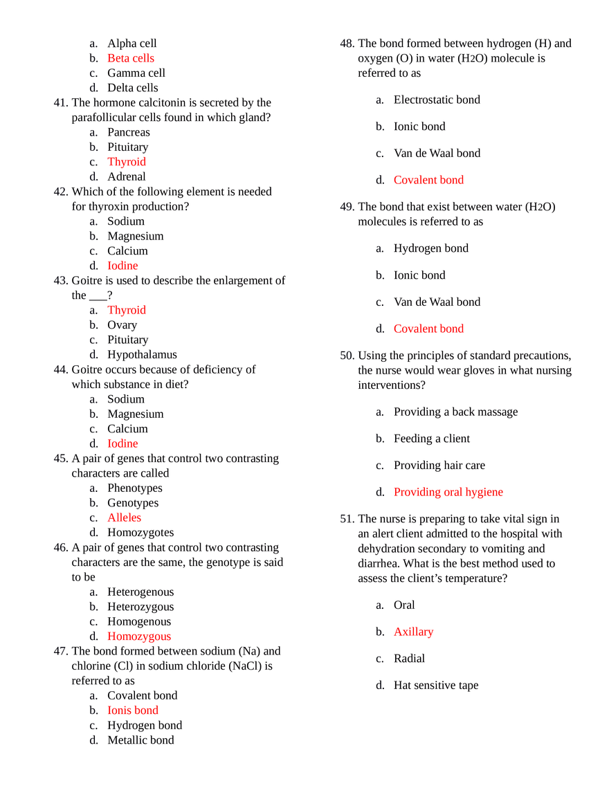 Nursing Aptitude Test Reviewer - Page 4