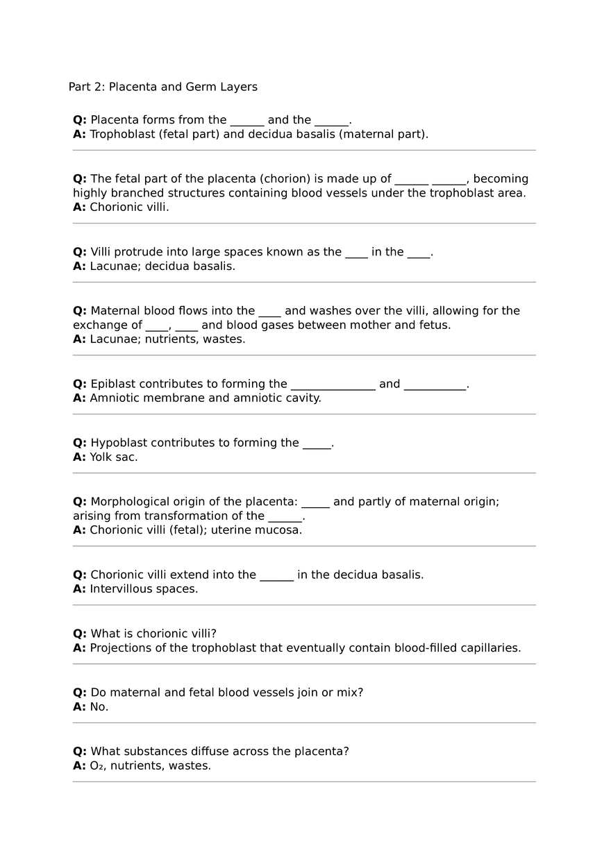 Lesson 4 Part 2 Placenta and Germ Layers - Page 1