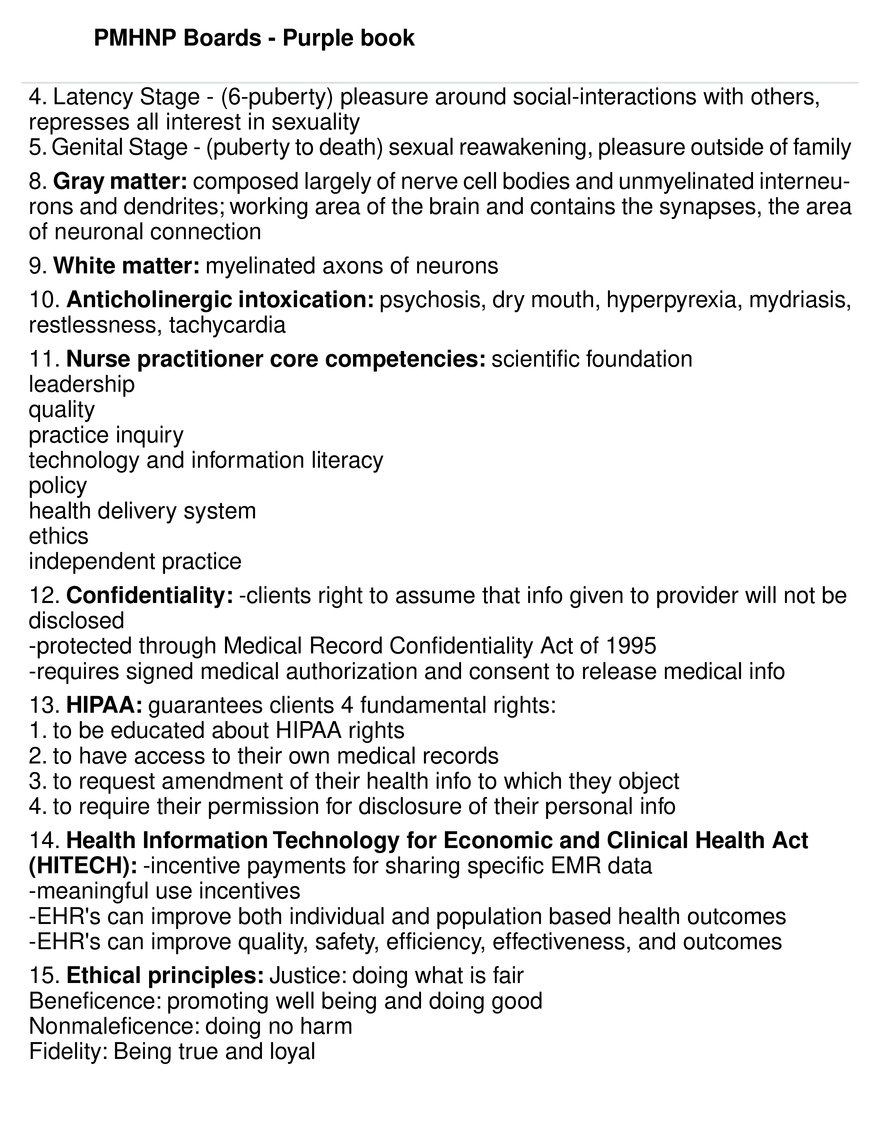 PMHNP Boards - Purple book - Page 2