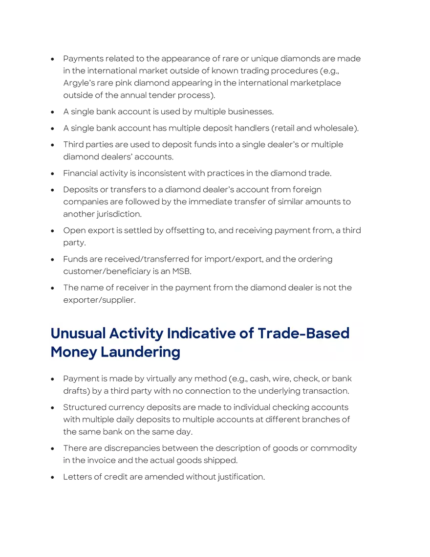 Money Laundering and Terrorist Financing Red Flags - Page 7