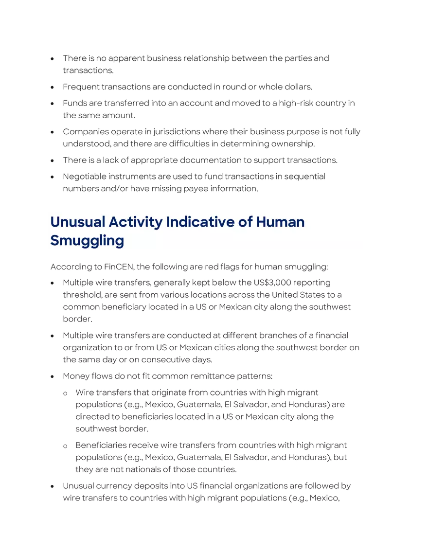 Money Laundering and Terrorist Financing Red Flags - Page 8