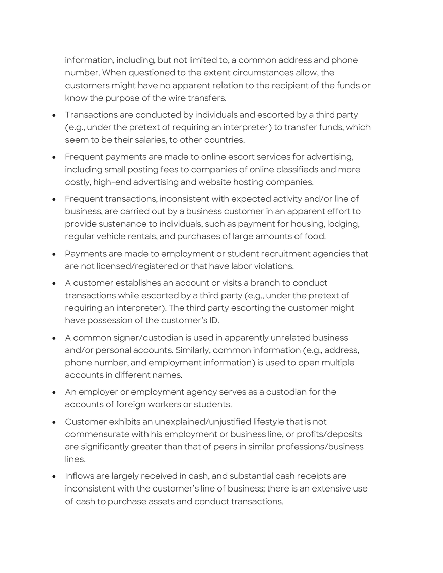 Money Laundering and Terrorist Financing Red Flags - Page 11