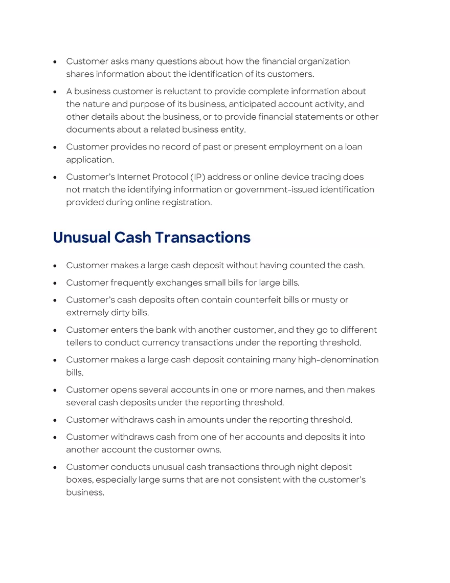 Money Laundering and Terrorist Financing Red Flags - Page 13