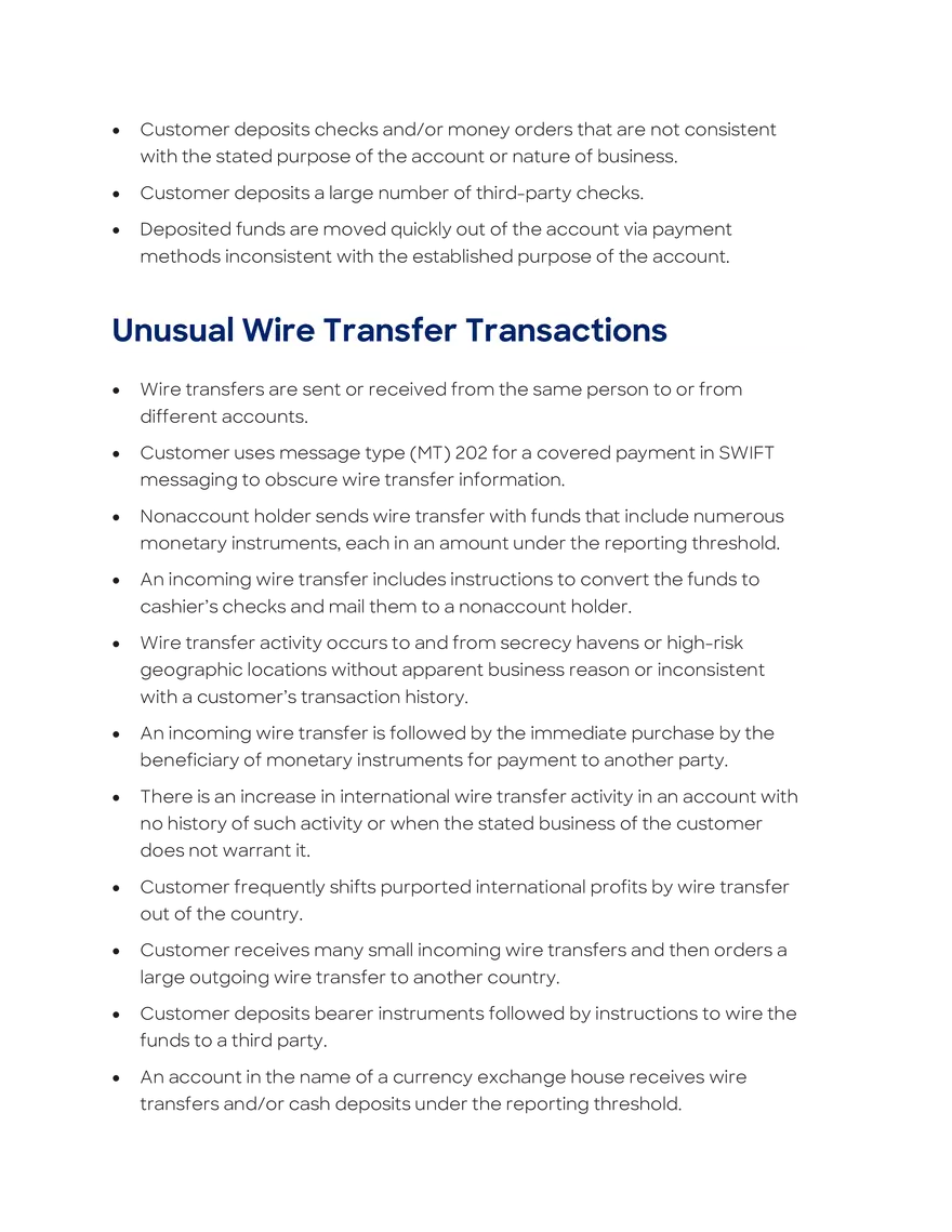 Money Laundering and Terrorist Financing Red Flags - Page 17
