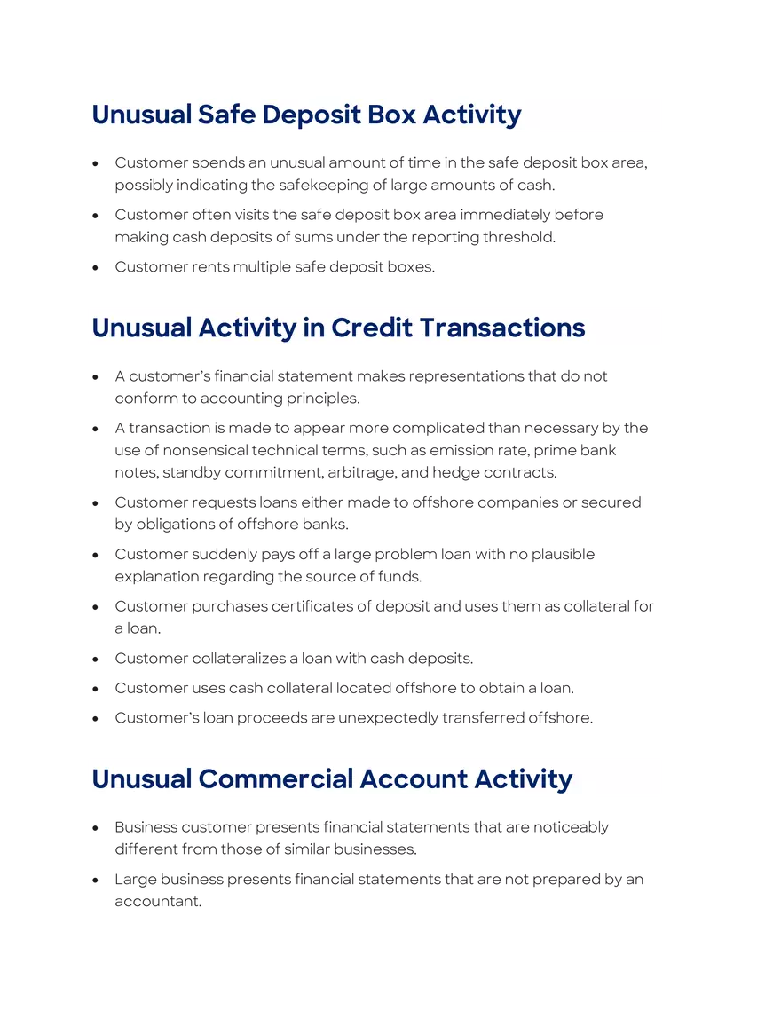 Money Laundering and Terrorist Financing Red Flags - Page 18