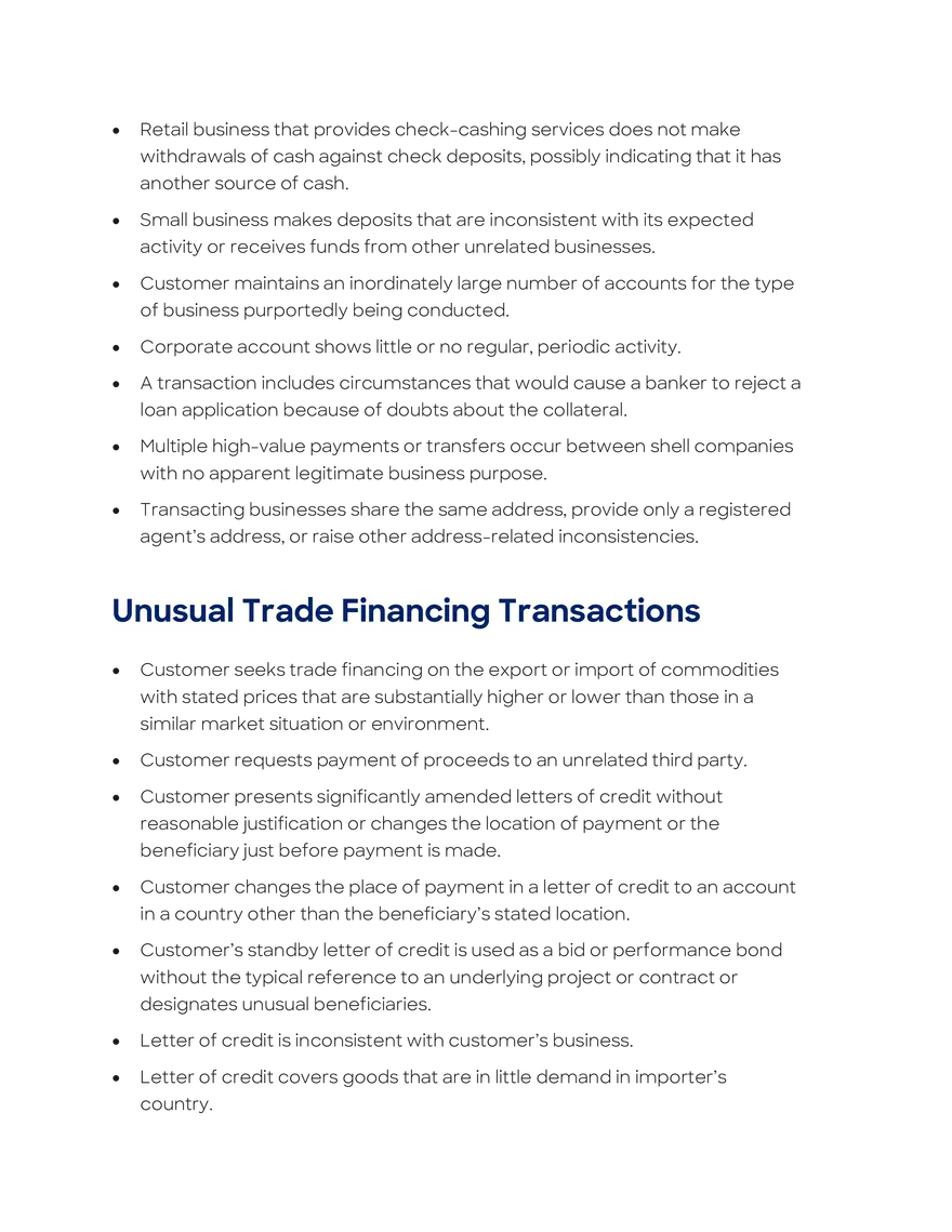 Money Laundering and Terrorist Financing Red Flags - Page 19