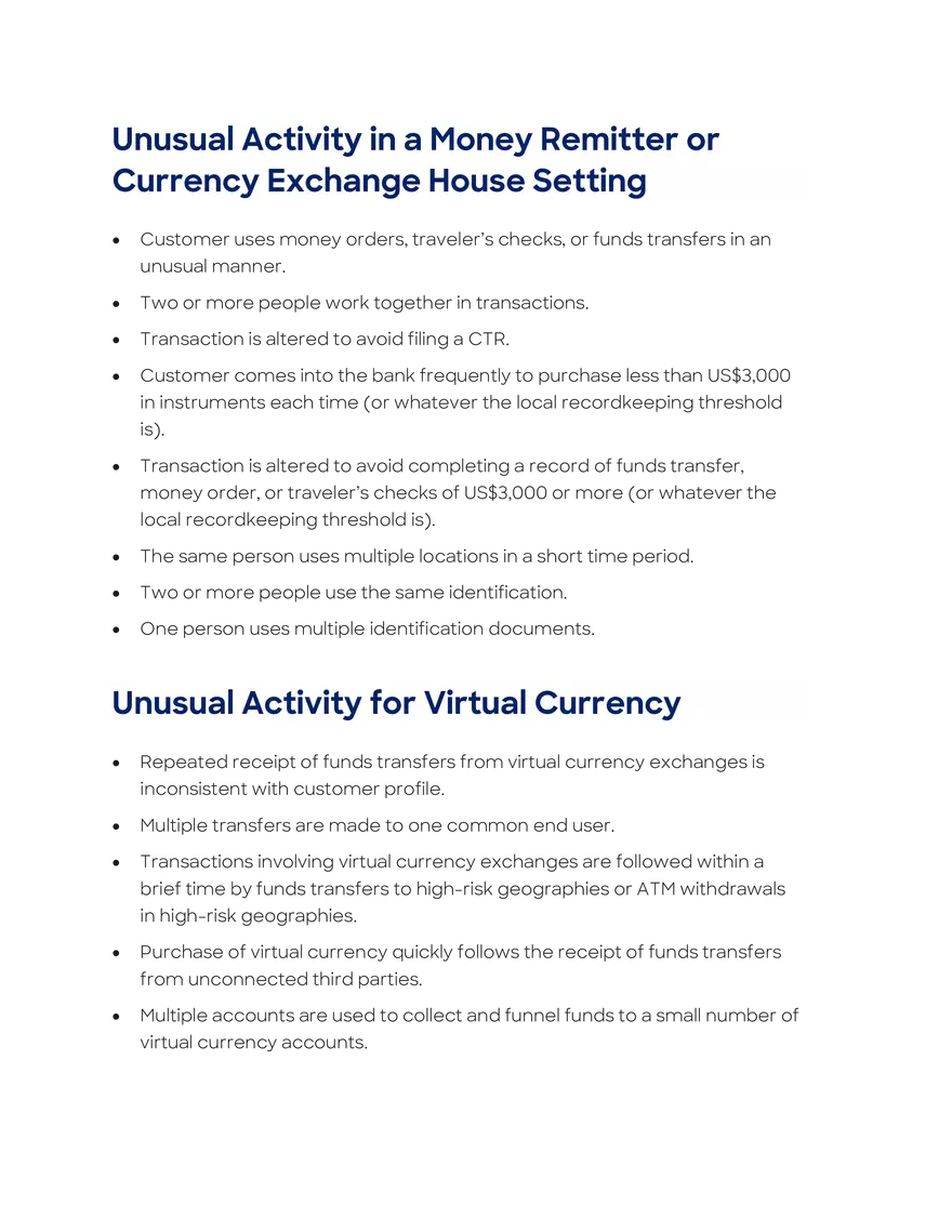 Money Laundering and Terrorist Financing Red Flags - Page 22
