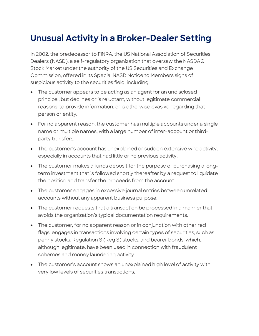 Money Laundering and Terrorist Financing Red Flags - Page 4
