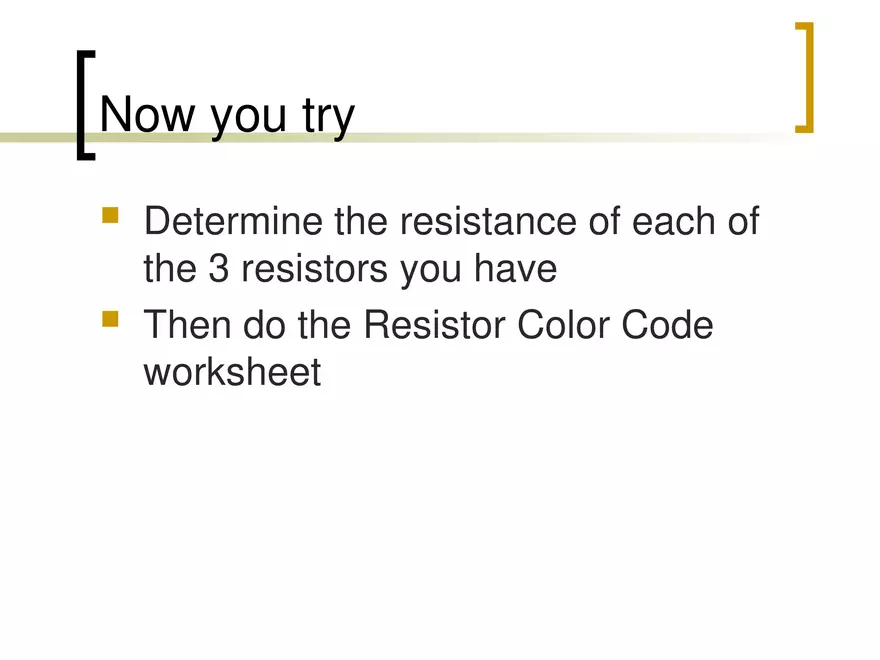Resistor Color Code - Page 7