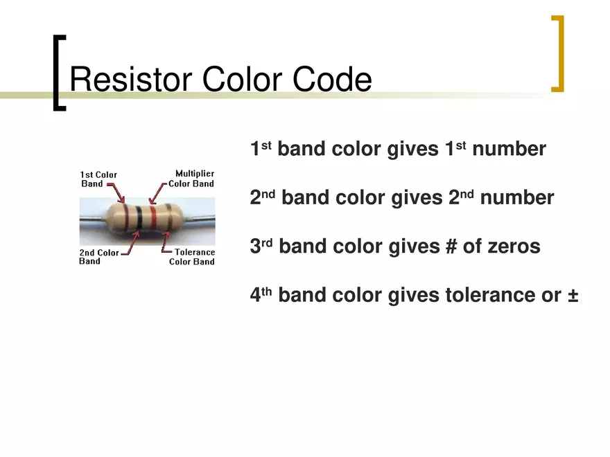 Resistor Color Code - Page 10