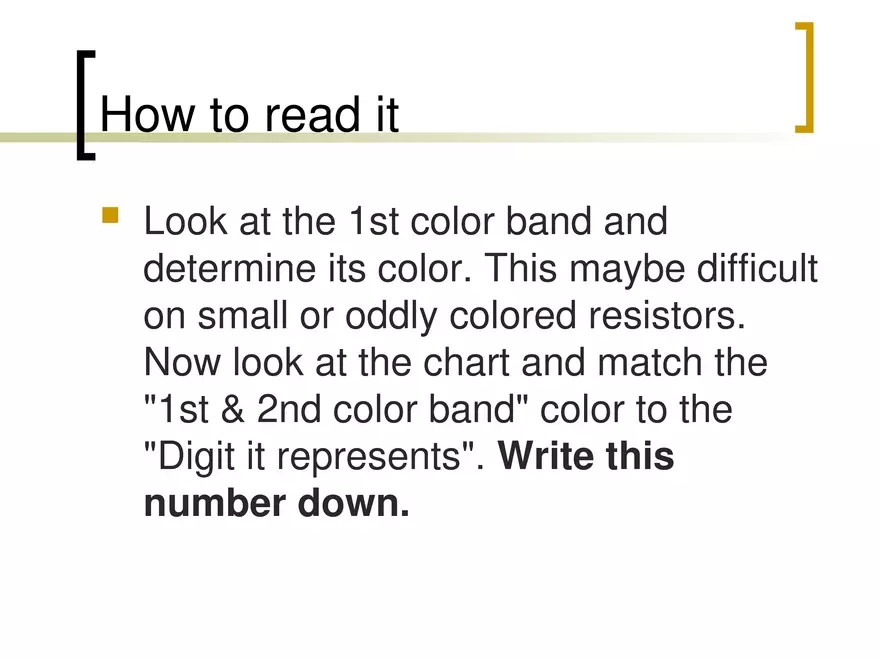 Resistor Color Code - Page 12