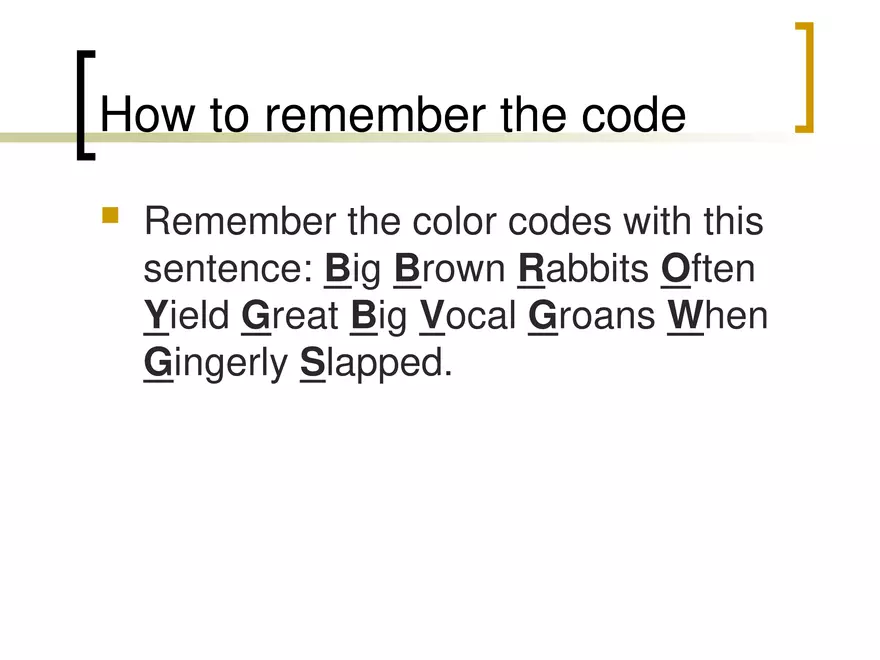 Resistor Color Code - Page 4