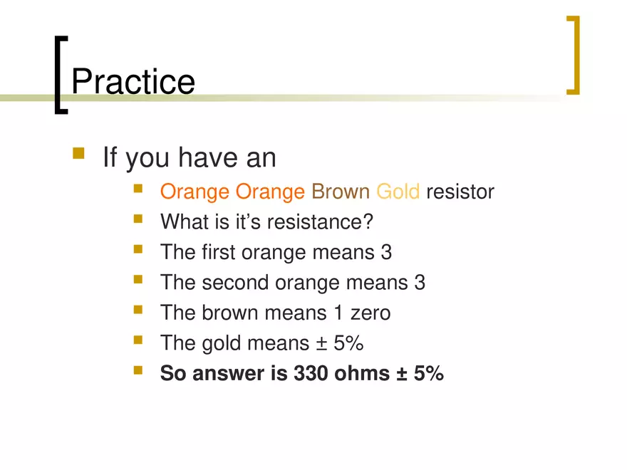 Resistor Color Code - Page 6