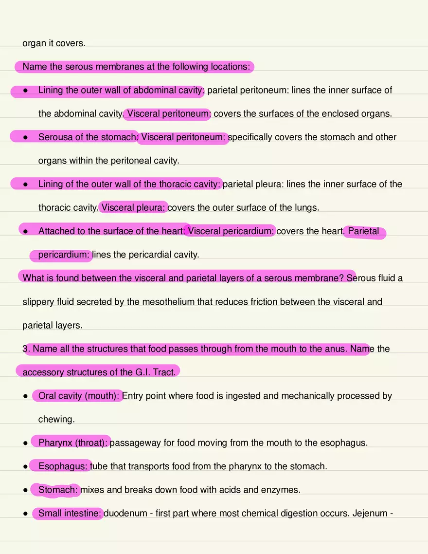 Anatomy and Physiology Final Exam Questions and Answers - Page 3