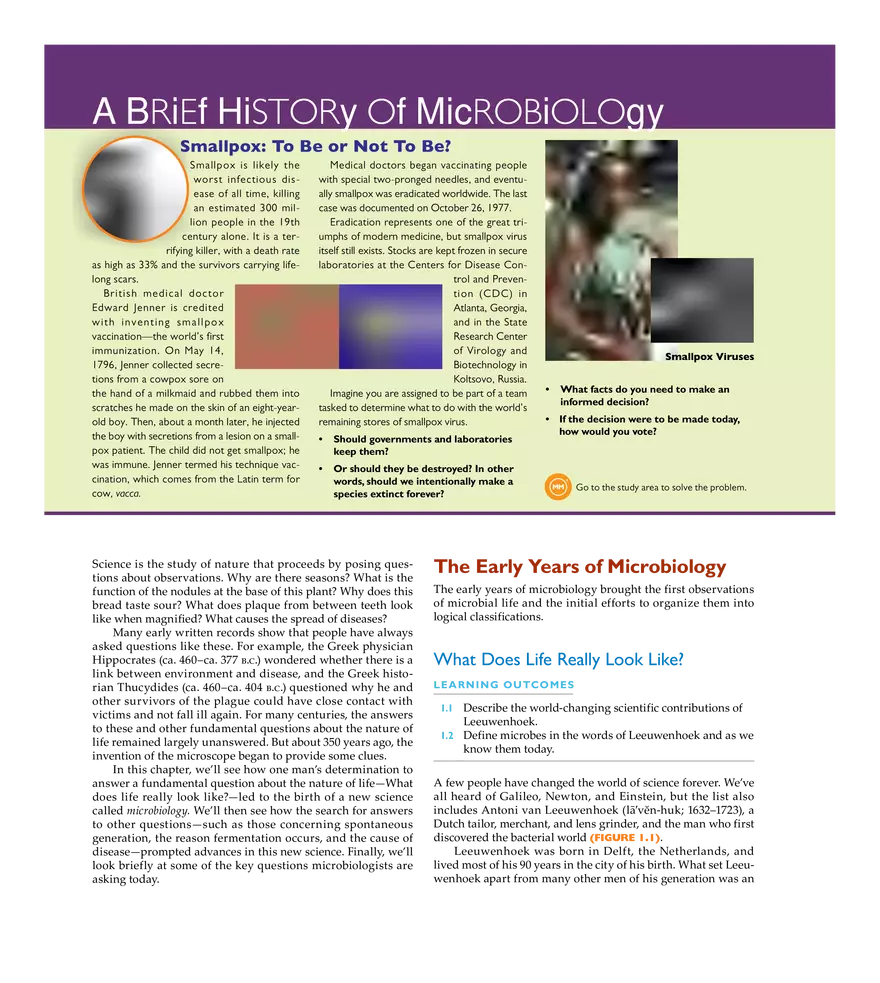 A Brief History of Microbiology - Page 1