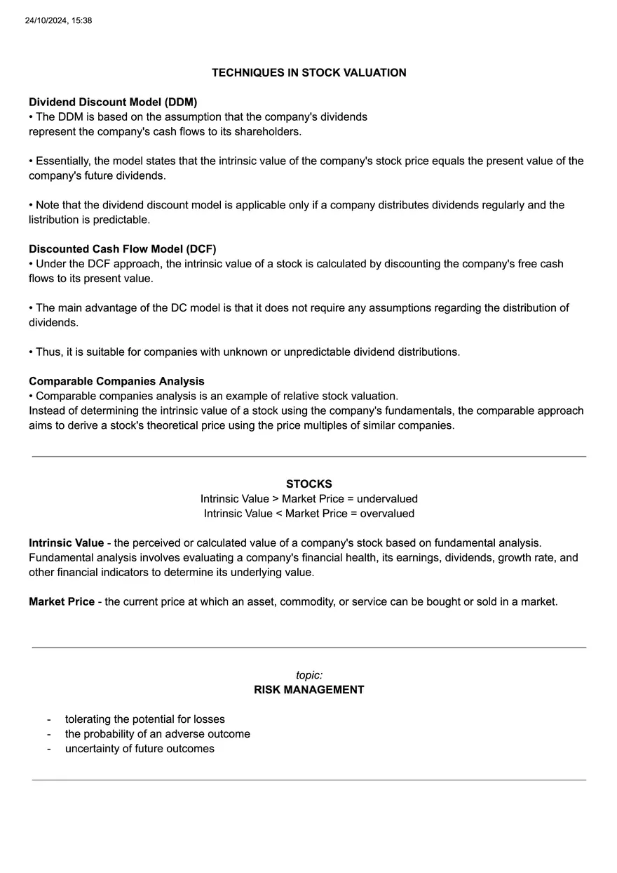 Stock Valuation - Page 2