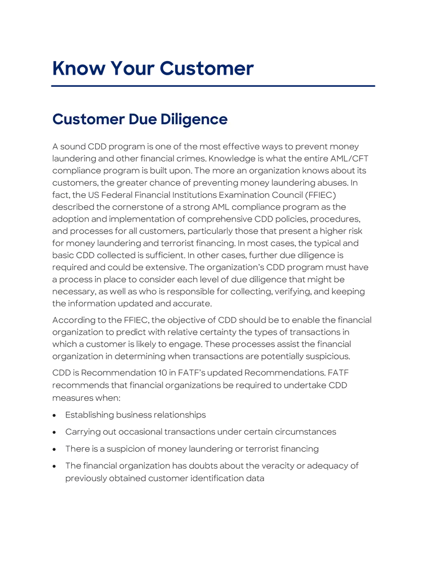 Know Your Customer - Page 1