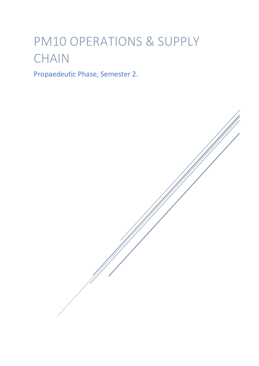 Pm10 Operations & Supply - Page 1