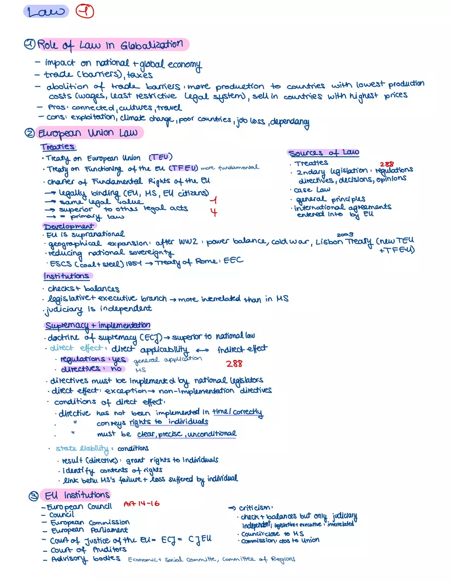 European and International Law - Page 1