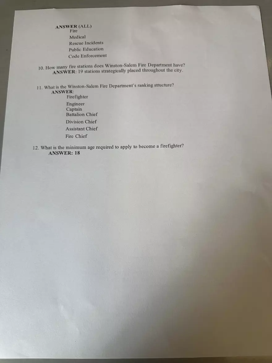 9/11 Public Safety Challenge Drill Questions for 2025 - Page 2