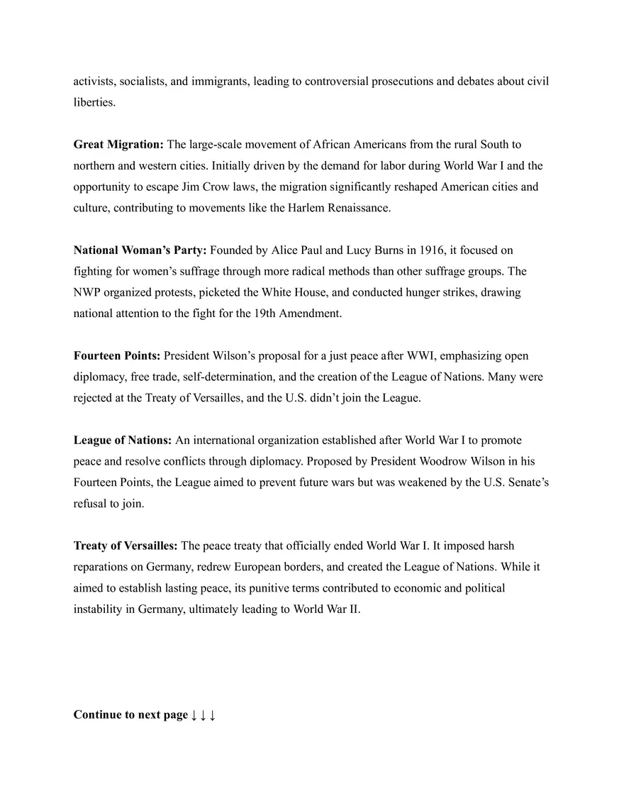 US History Chapter 20 Key Terms - Page 3