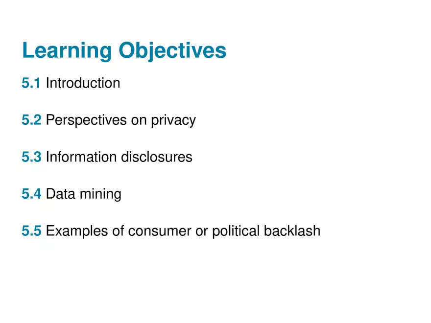 Chapter 5 Information Privacy - Page 2