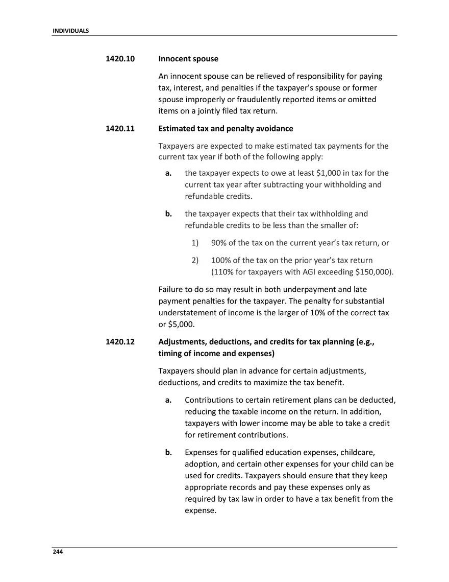 Section 1400 Taxation and Advice - Page 6