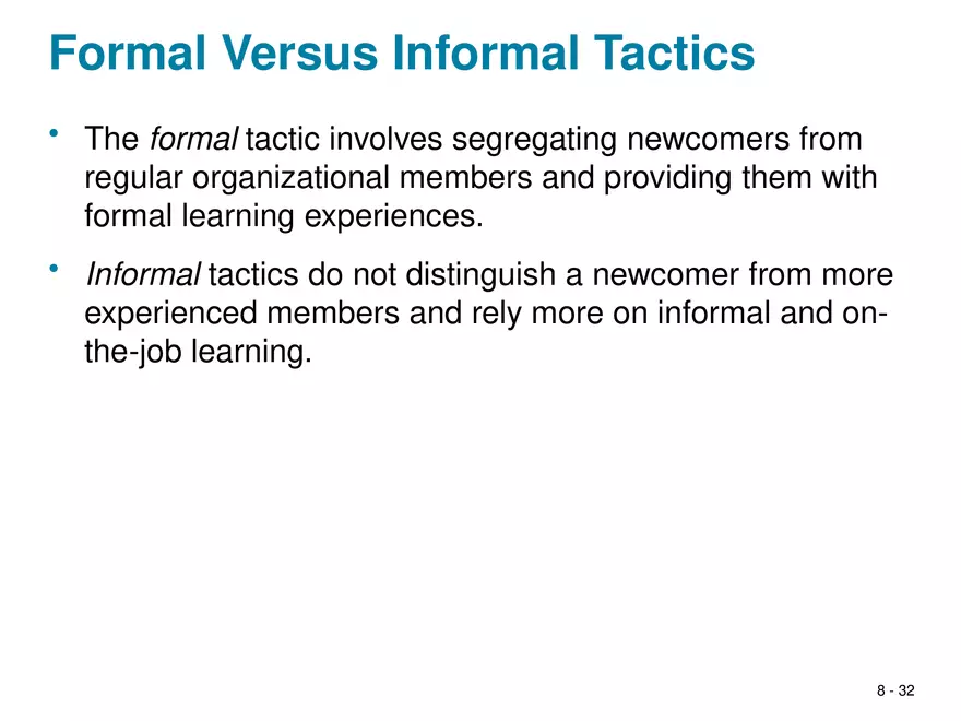 Chapter 8 Social Influence, Socialization, and Organizational Culture - Page 26