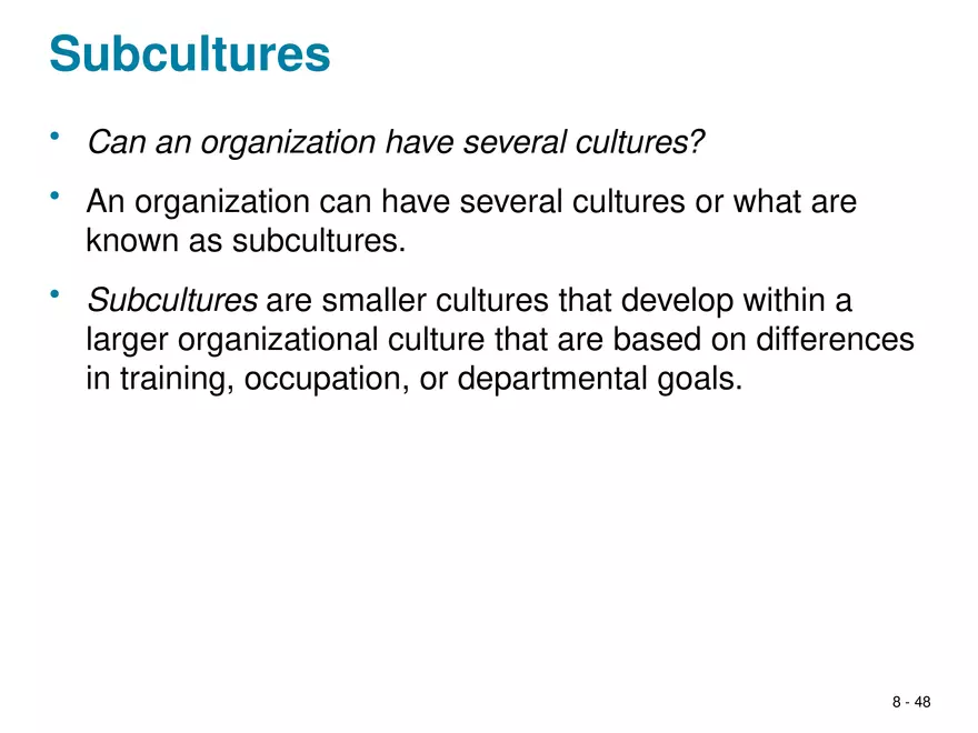 Chapter 8 Social Influence, Socialization, and Organizational Culture - Page 43
