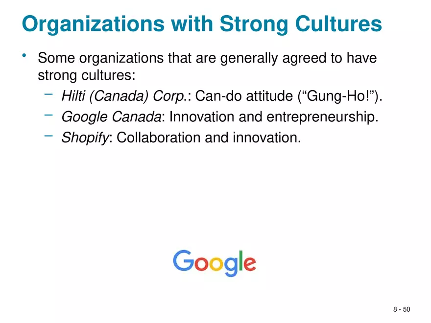 Chapter 8 Social Influence, Socialization, and Organizational Culture - Page 45